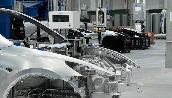 特斯拉在柏林工廠展示了結構性電池組,4680電池批量生產要到明年